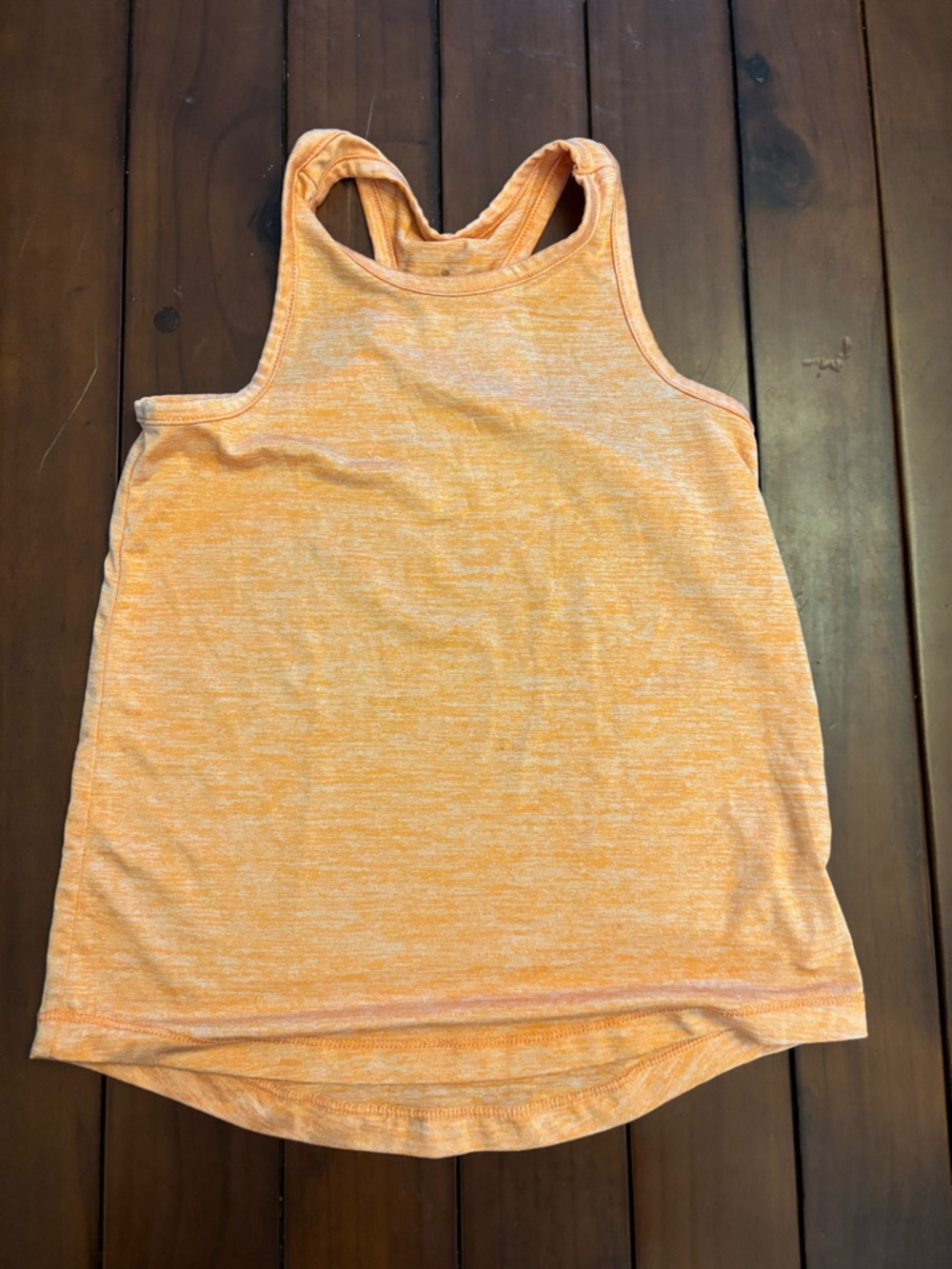 Primary UV Heathered Orange Racerback Tank Top